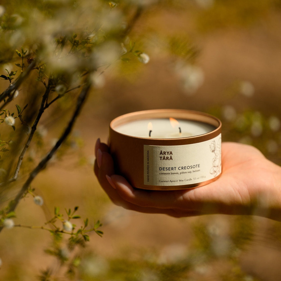 Desert Creosote Candle | Copper Tin