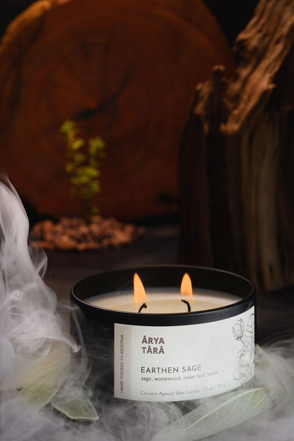 Earthen Sage Candle | Onyx Tin