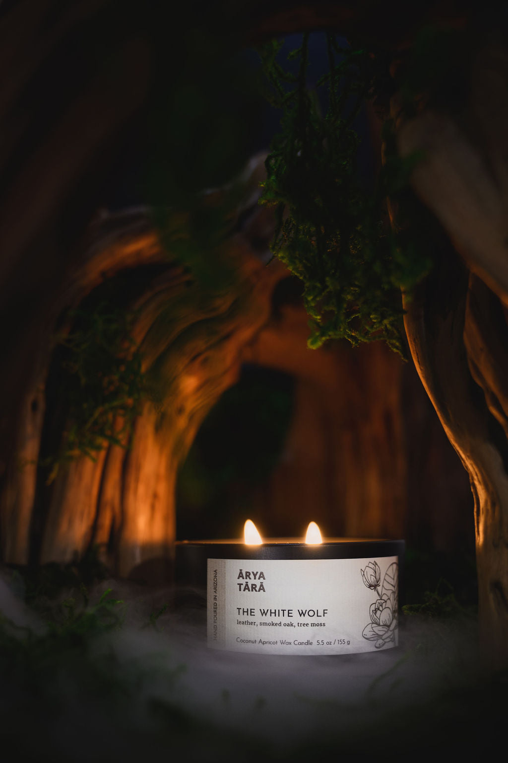 The White Wolf Candle | Onyx Tin