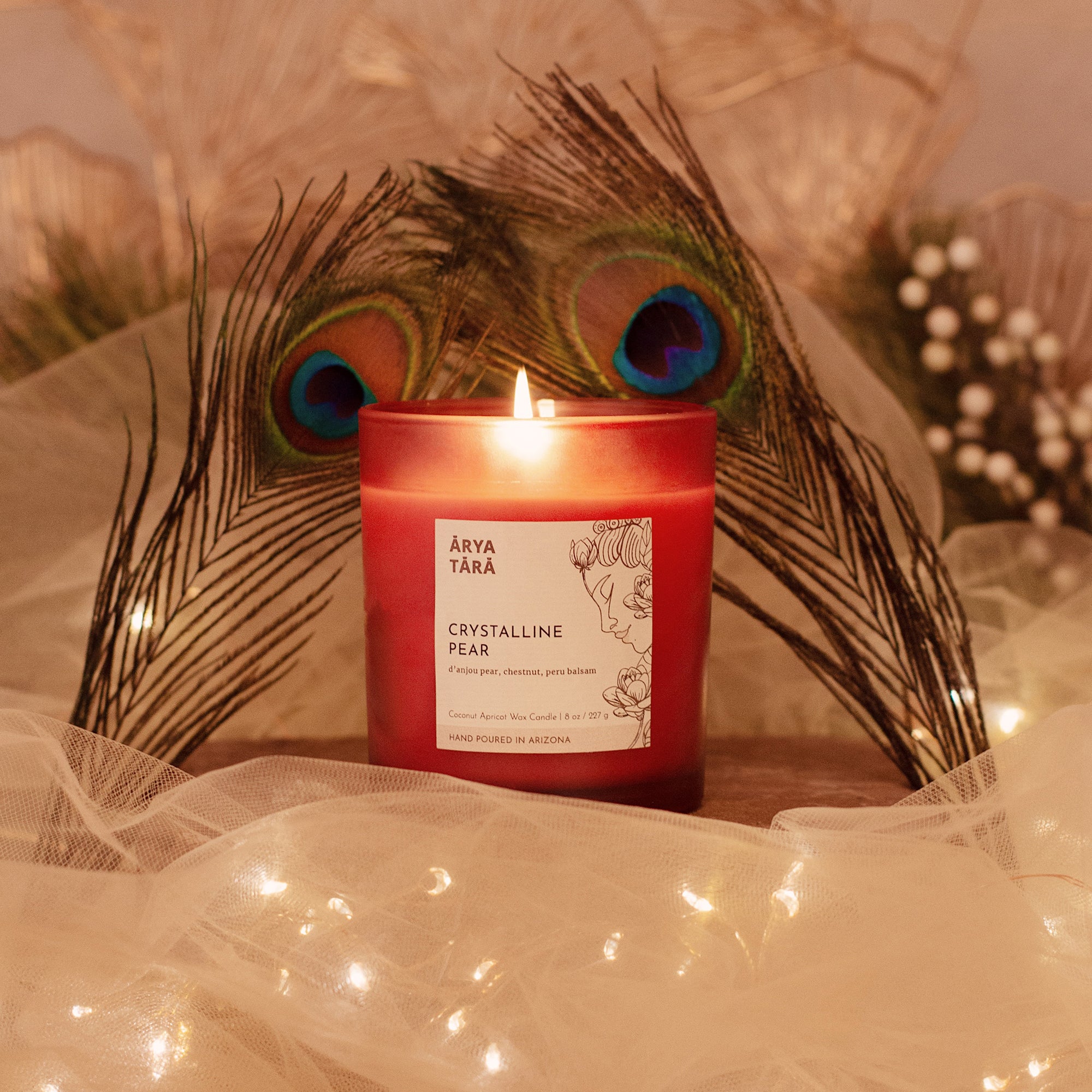 Crystalline Pear Candle