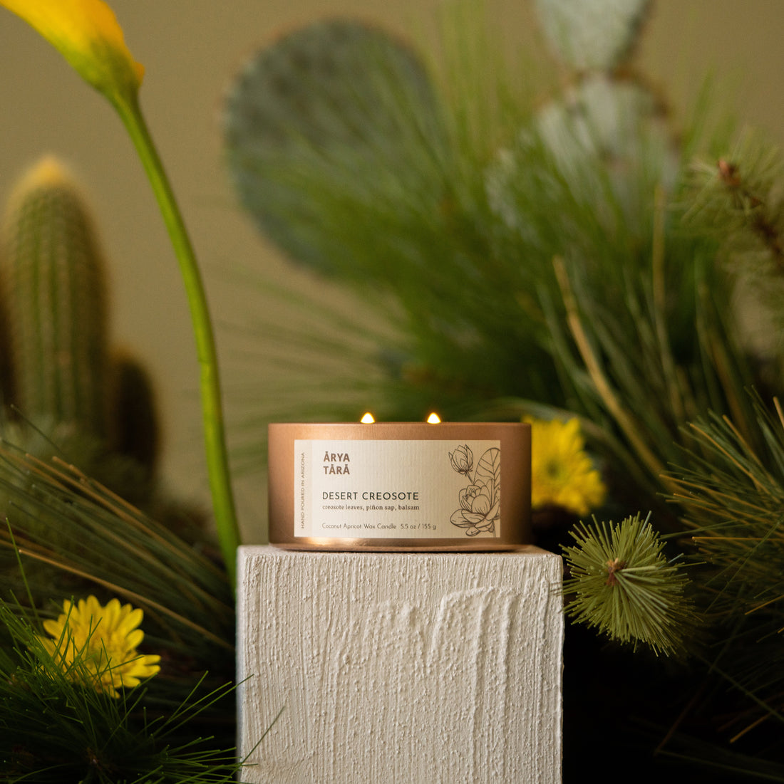 Desert Creosote Candle | Copper Tin