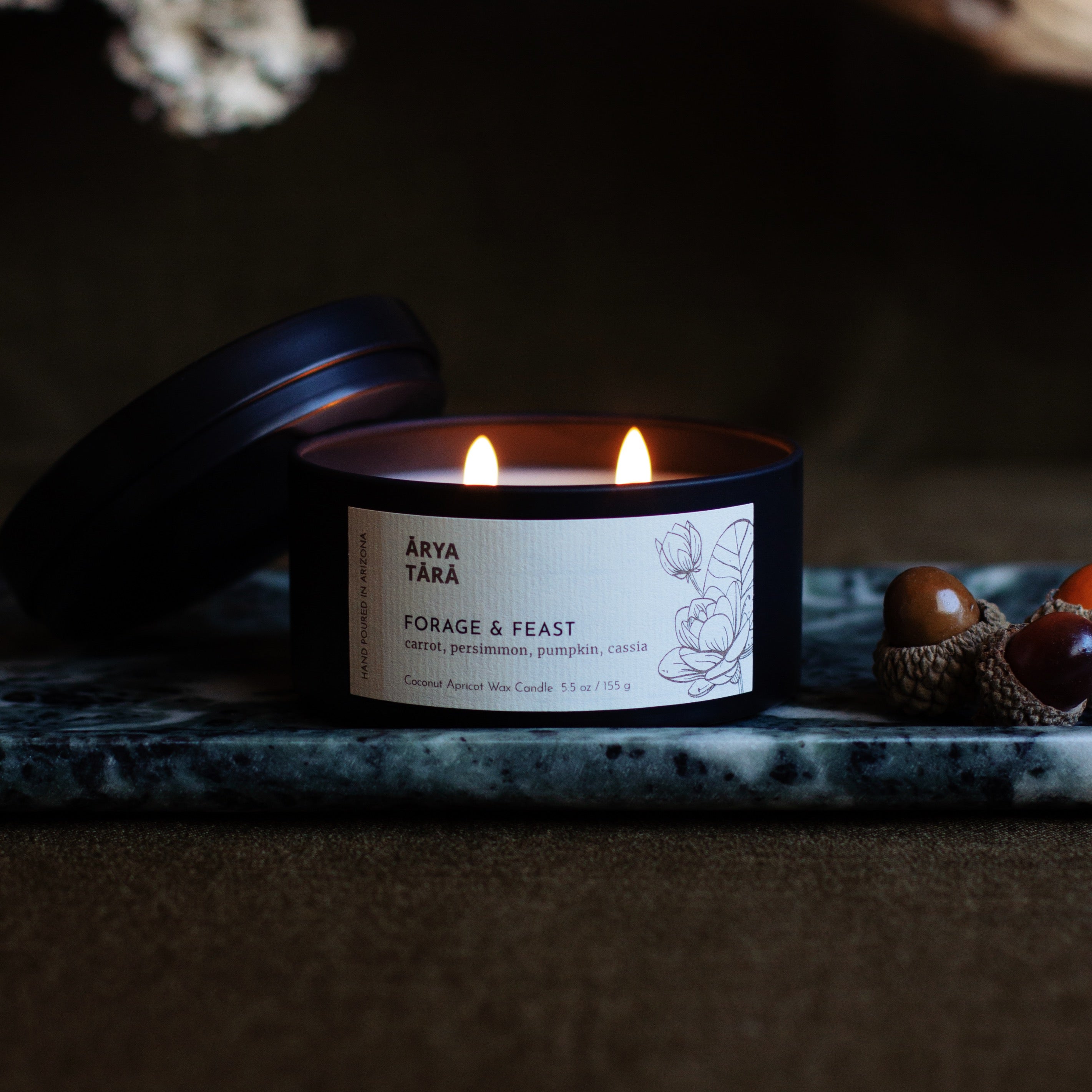 Forage & Feast Candle | Onyx Tin