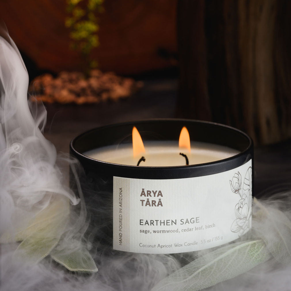 Earthen Sage Candle | Onyx Tin