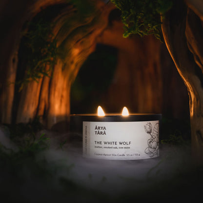 The White Wolf Candle | Onyx Tin