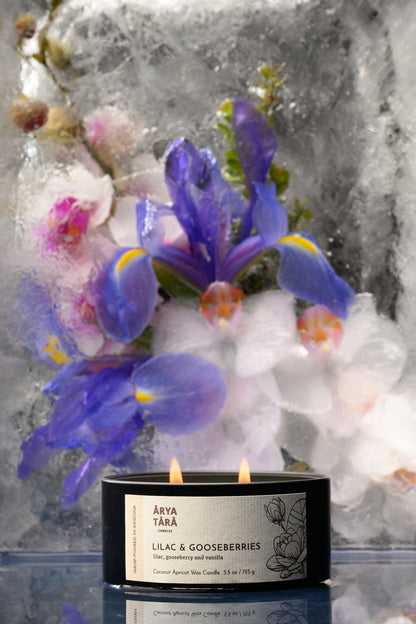 Lilac &amp; Gooseberries Candle | Onyx Tin