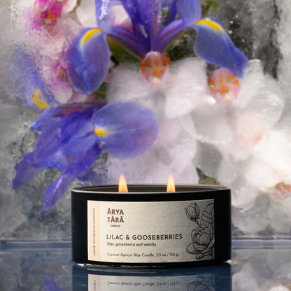 Lilac &amp; Gooseberries Candle | Onyx Tin
