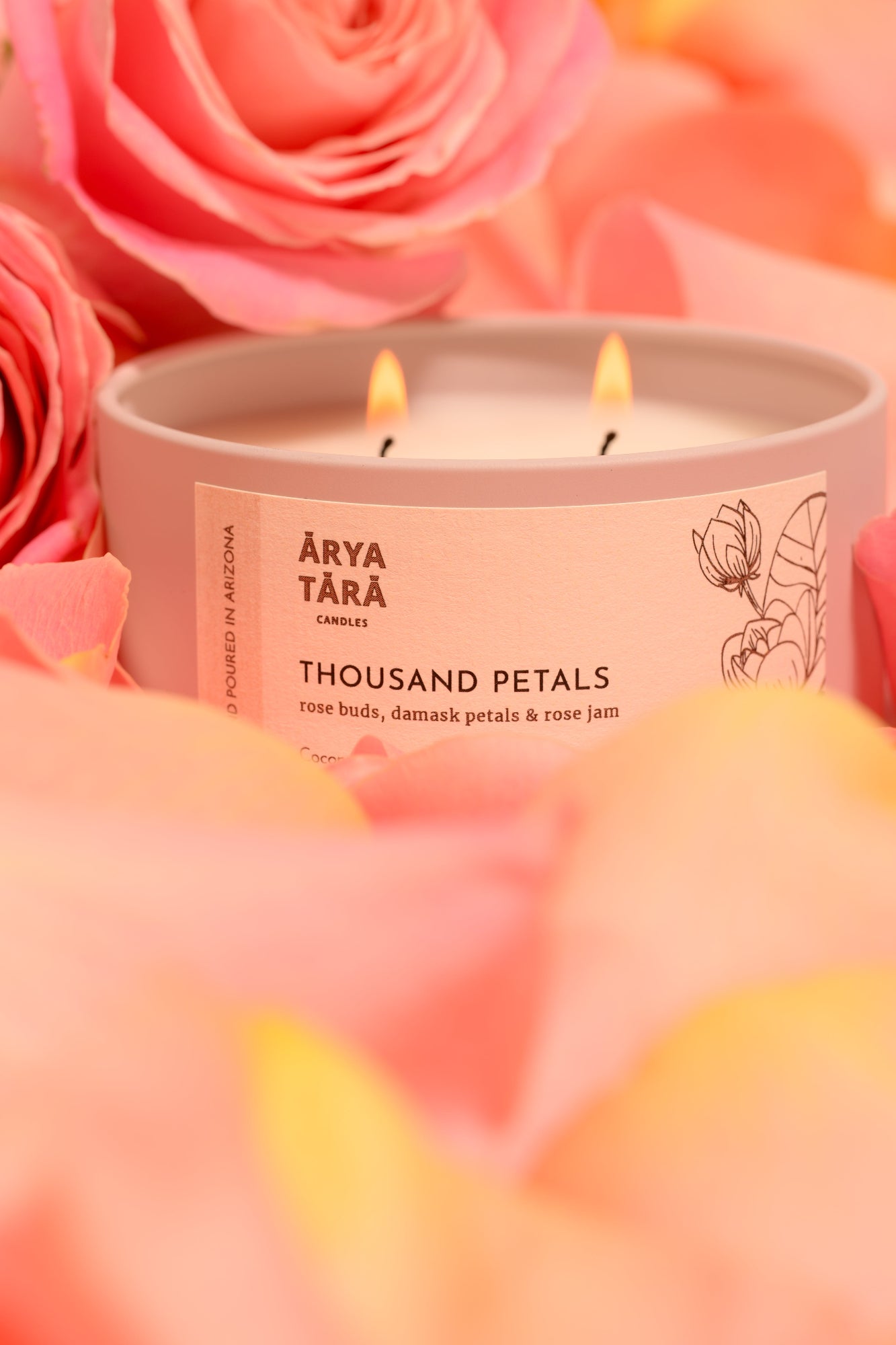 Thousand Petals Candle | Lotus Tin